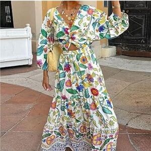 Floral dress size small